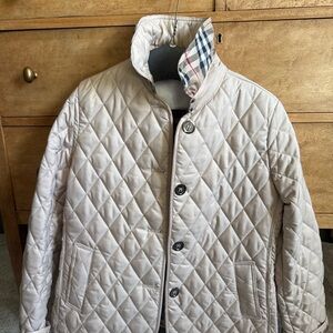 Burberry Quilted Jacket with Check Lining